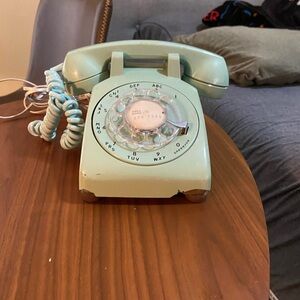 60s Stromberg Carlson Rotary Dial Phone Light Mint Green